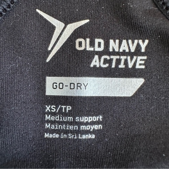 Women’s Old Navy Active Medium Support Racerback Sports Bra Black Size XS - Picture 16 of 16